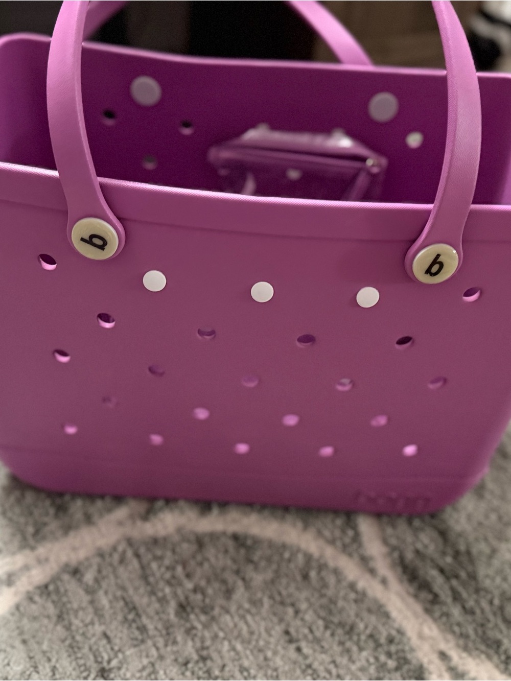 BOGG BAG Bright Purple Perforated Tote Bag - Unknown Brand